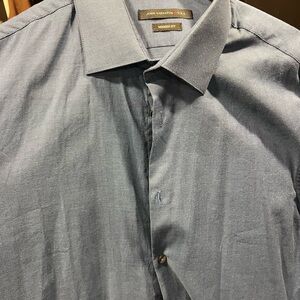John Varvatos Blue Dress Shirt